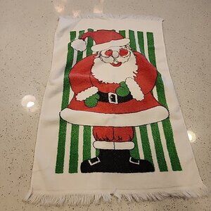 Vintage Tastemaker Santa Claus Christmas Kitchen Towel USA